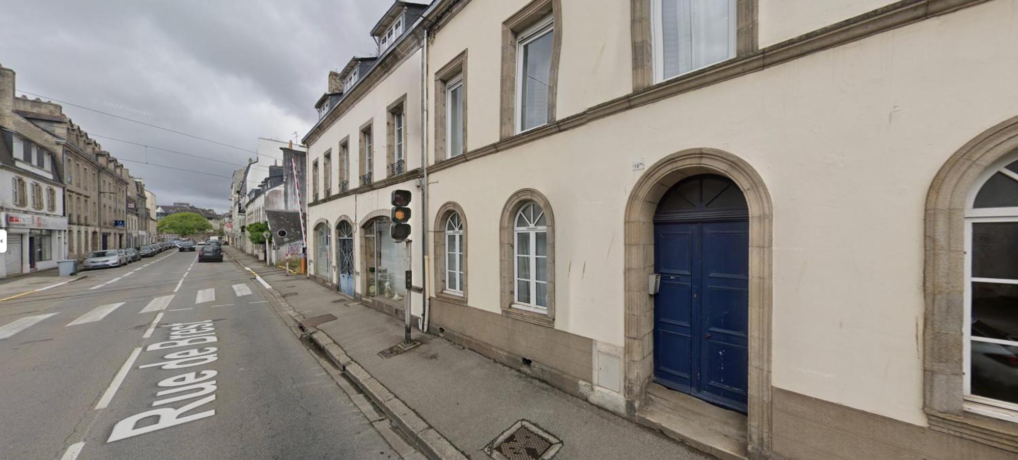 Le Noir Bois Et Blanc - Studio - Wifi - Centre Ville - Entree Autonome Quimper Esterno foto